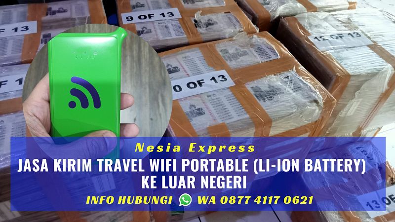 jasa kirim travel wifi portable ( li-ion battery ) ke luar negeri