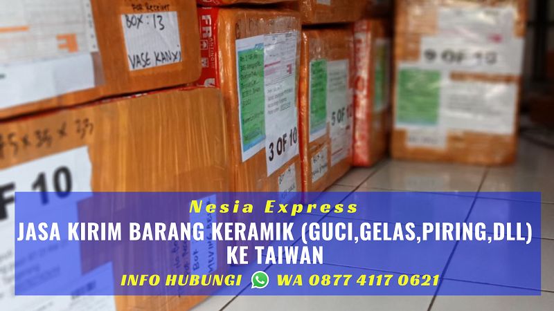 Jasa Kirim Kerajinan Keramik ke Taiwan
