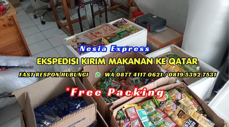 Ekspedisi Kirim Makanan ke Qatar