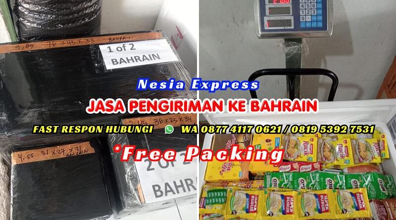 Jasa Pengiriman ke Bahrain Via Nesia Express