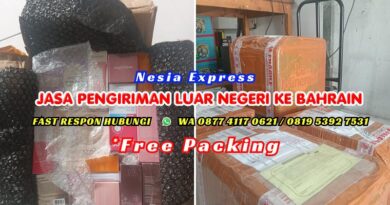 Jasa pengiriman ke bahrain di Depok